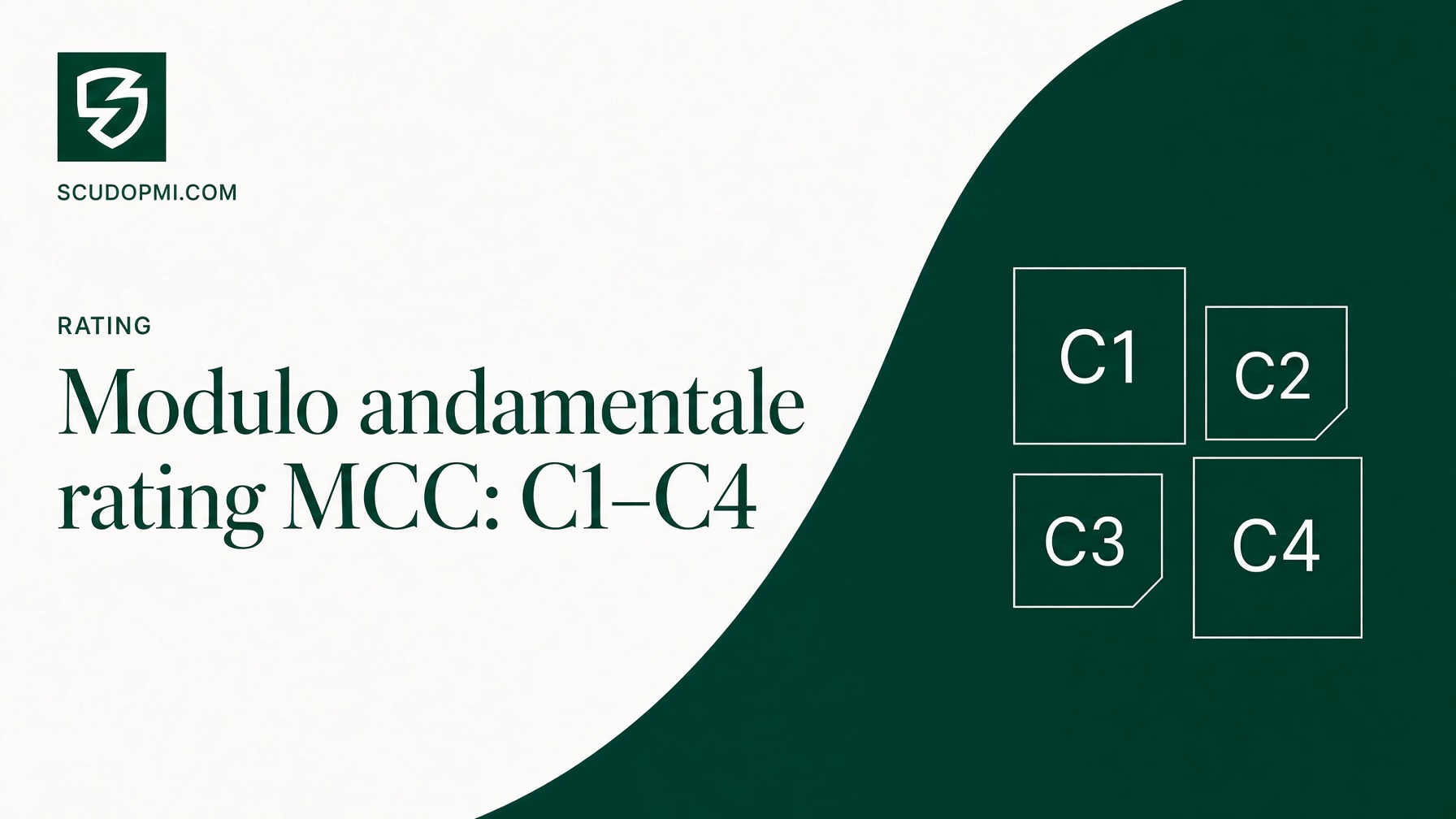 Modulo andamentale rating MCC: classi C1-C4 e valutazione Centrale Rischi